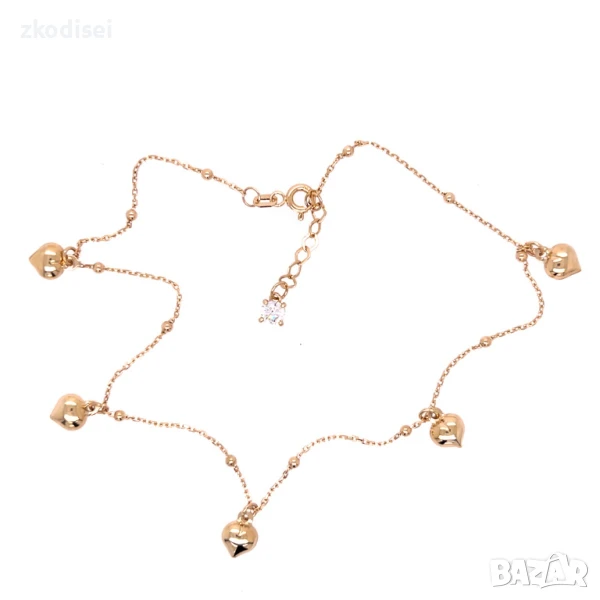 Златна дамска гривна за крак 2,60гр. 28,0см. 14кр. проба:585 модел:32100-4, снимка 1