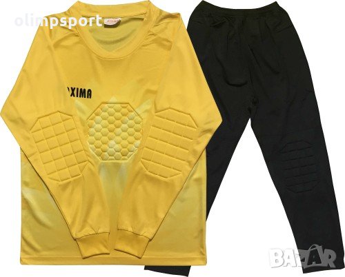Вратарски екип MAX, Детски, Жълт с черен нов, снимка 1