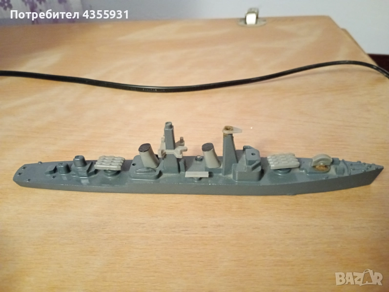СССР стара руска играчка метално корабче , снимка 1