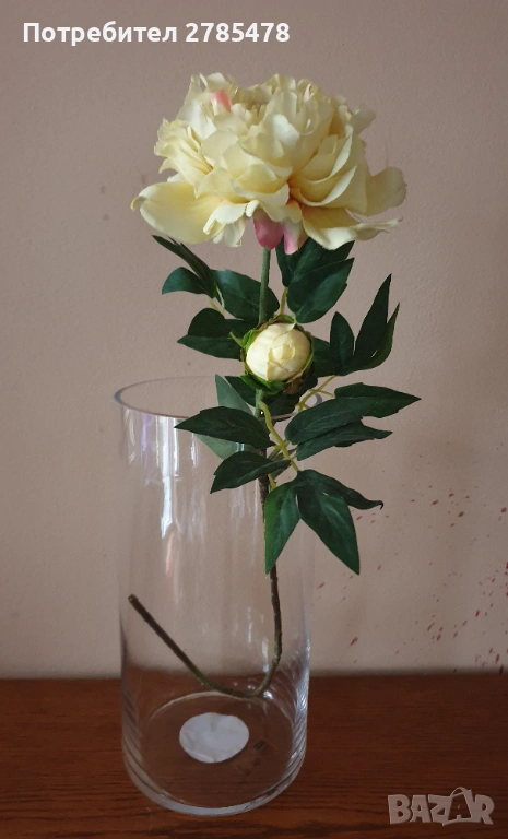 Стъклени вази два броя, снимка 1