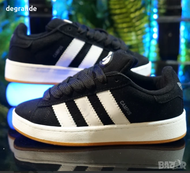 Дамски кецове Adidas Campus цвят черен, снимка 1