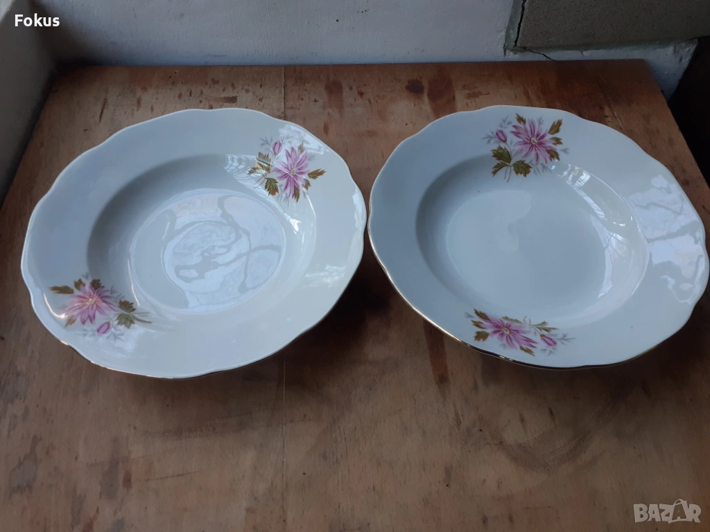 Български порцелан две чинии, снимка 1