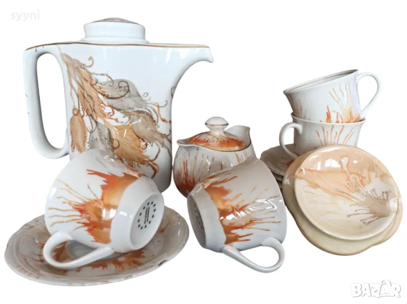 Сервиз за чай, порцелан, кухня., снимка 1