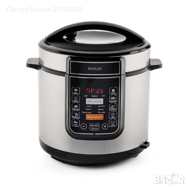 ЕЛЕКТРИЧЕСКИ МУЛТИКУКЪР ПОД НАЛЯГАНЕ MUHLER MLC-6050P, снимка 1