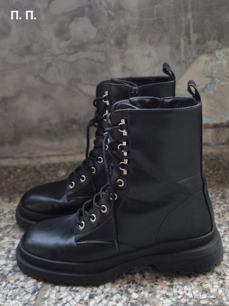 Дамски черни боти Paolo Bocelli, снимка 1