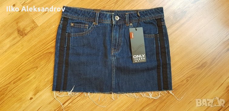 Дамска дънкова пола ONLY, размер 27, снимка 1