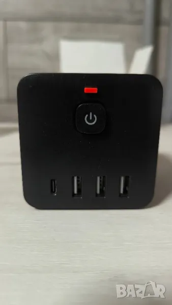 контакт hub  със 3 слота usb и 1 едно с тайп ц, снимка 1