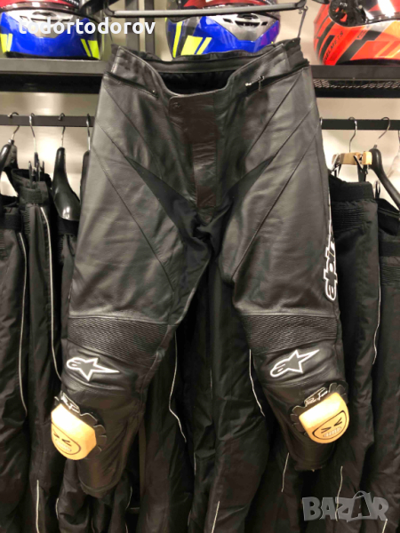 Кожен мото панталон ALPINESTARS APEX, протектори,52 М-L,като нов, снимка 1