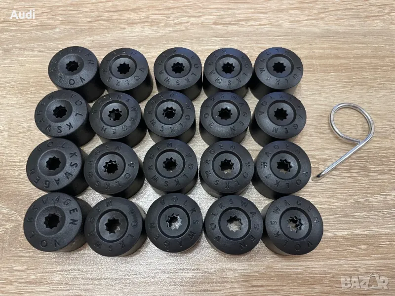 Капачки за болтове на джанти VW 17мм 20броя, снимка 1