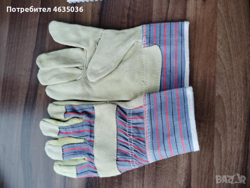 Работни ръкавици (кожени), снимка 1