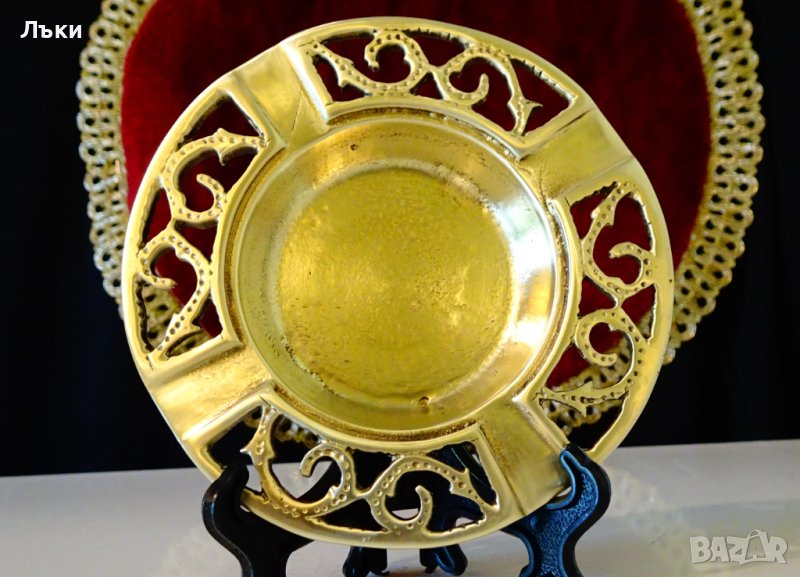 Старинен руски бронзов пепелник,маркиран. , снимка 1