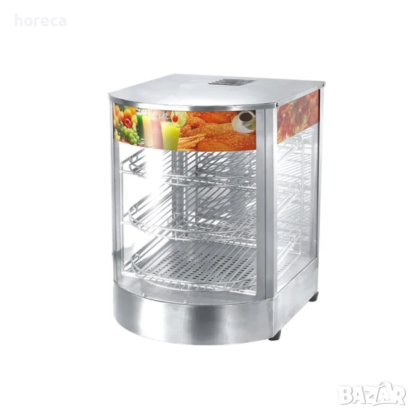 ПРОМОЦИЯ -10% Компактна топла витрина на 3 рафта, снимка 1