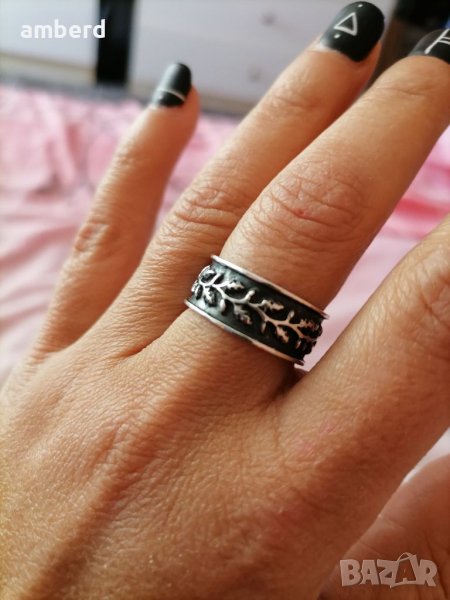 Сребърна халка - модел R004A, снимка 1