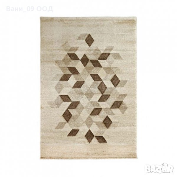 Кафяво-бежов килим 120х170см, снимка 1
