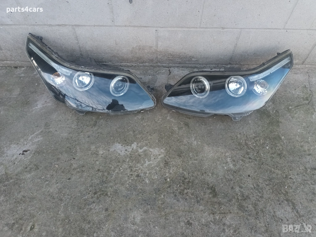 ляв и десен тунинг фар с ангелски очи и лупи за ситроен ц4 CITROEN C4, снимка 1