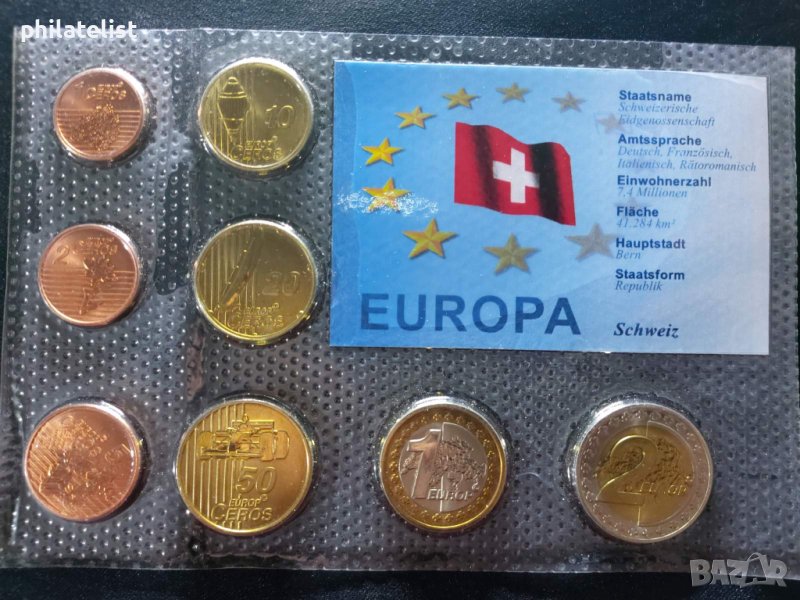 Пробен Евро сет - Швейцария 2003, снимка 1