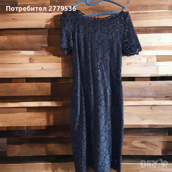 Черна дантелена рокля , снимка 1