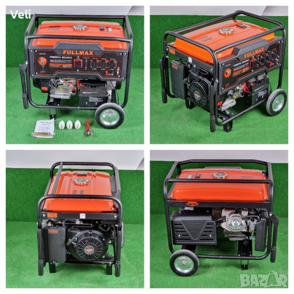 Генератор за ток 6.5kw монофазен с ел. стартер и акумулатор, снимка 1