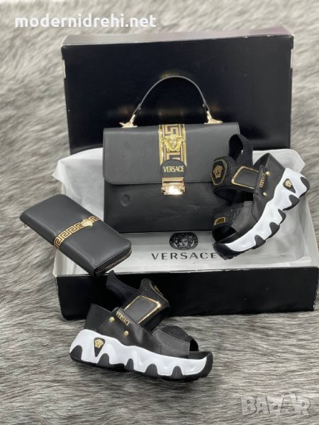 Дамска чанта портфейл и сандали Versace код 111, снимка 1