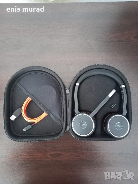 Jabra Evolve 75 SE – безжични стерео слушалки с микрофон, Bluetooth, ANC, USB-A, снимка 1
