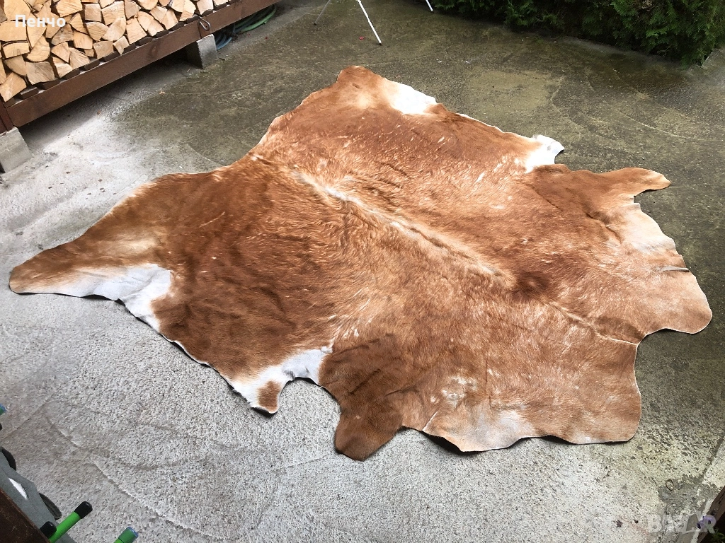 килим естествена ТЕЛЕШКА КОЖА, снимка 1