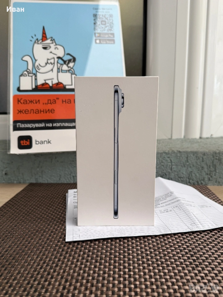 iPhone Air 17*256GB• ЛИЗИНГ 70лв/м Sky BLUE айфон AIR, снимка 1