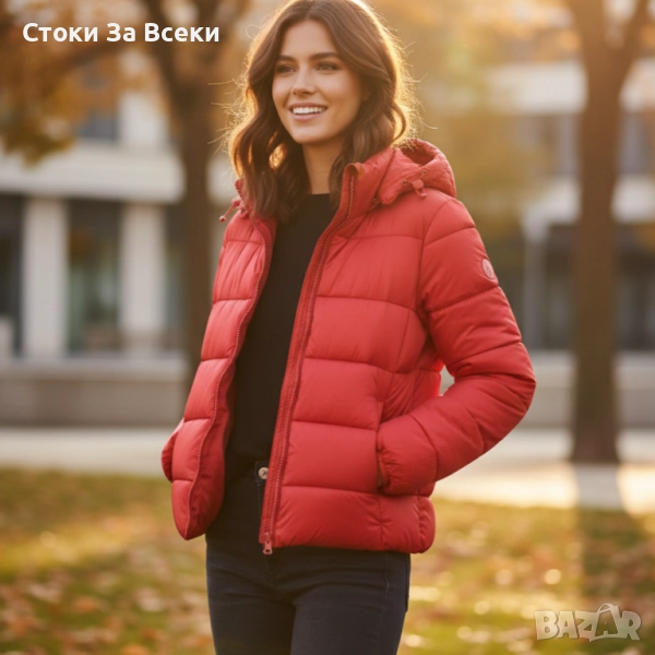 Топло капитонирано яке BENETHON - стил и комфорт, снимка 1