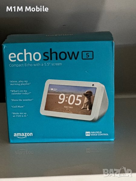 Смарт тонколона Amazon Echo Show 5, Сензорен екран 5.5", Камера 1MP, 4W, Wi-Fi, Микрофон, снимка 1