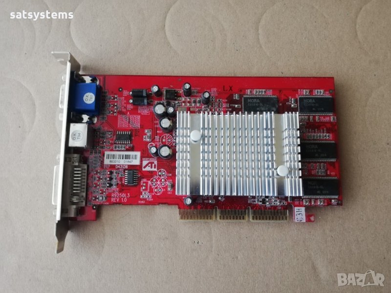 Видео карта ATi Radeon GeCube R9250 128MB DDR 64bit AGP, снимка 1
