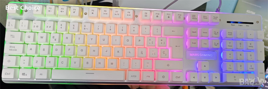Mars Gaming MCPXW Gaming Combo, комплект 3 в 1, клавиатура+мишка+огромна подлложка, снимка 1