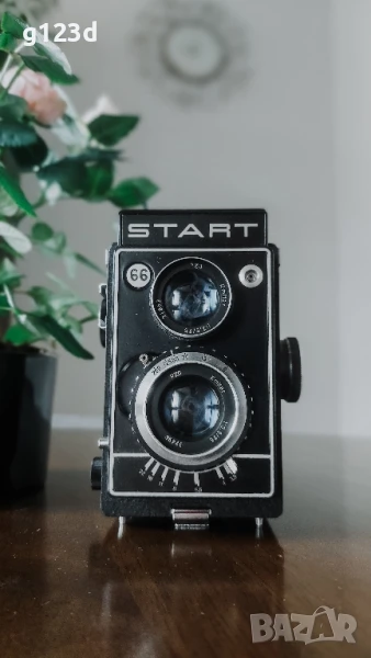 Start 6x6 с обектив Elmar 75 mm 3.5, снимка 1