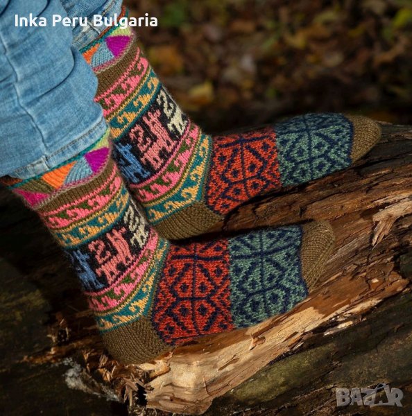  Перуански чорапи модел Уанкавелика различни цветове , снимка 1