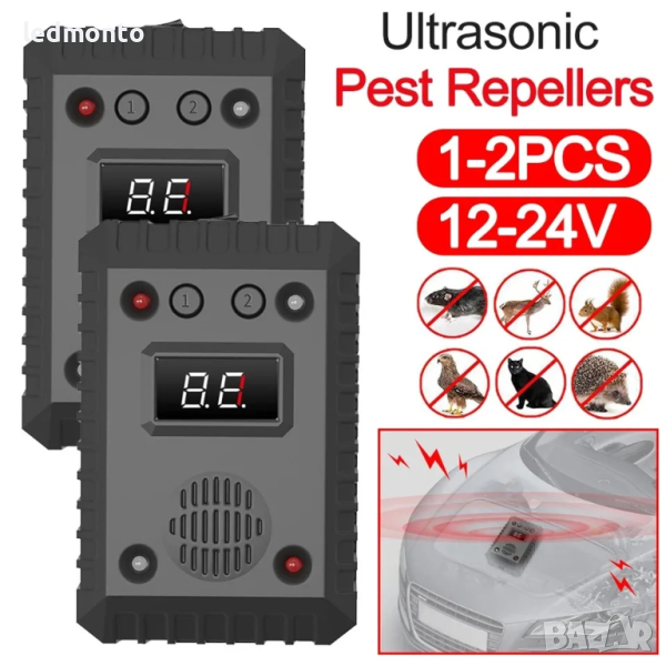 Ултразвук против мишки коли автомобили гараж ултразвуков уред против гризачи, снимка 1