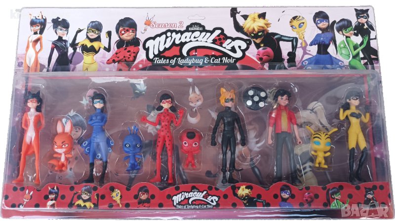 Калинката и черният Котарак детски комплект 10 фигури - играчки и за торта, снимка 1