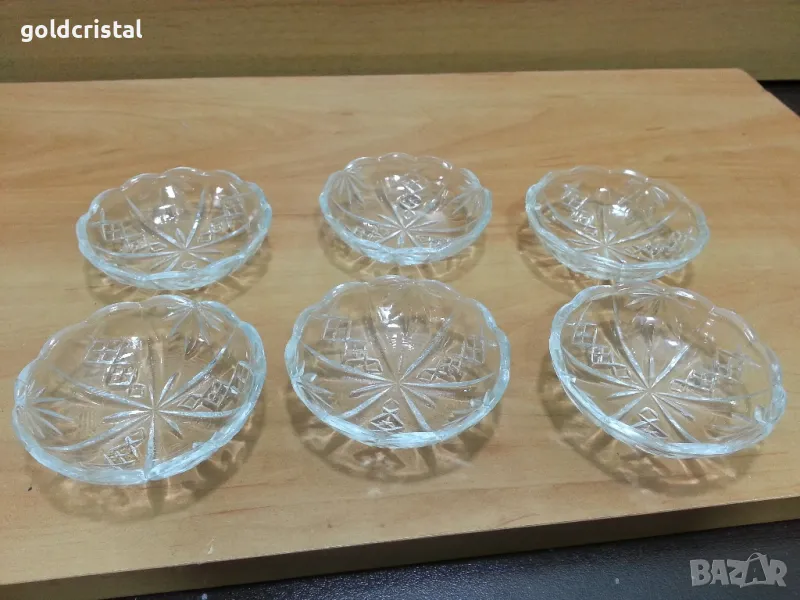 стари стъклени чинийки за сладко , снимка 1