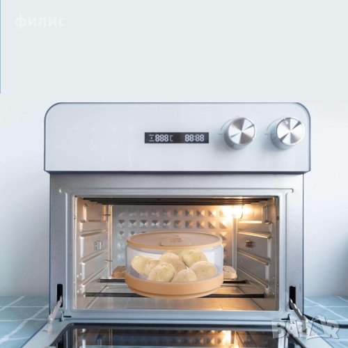 🥔🌮 Функционален уред за приготвяне на вкусни картофи и други ястия в микровълнова печка: , снимка 1