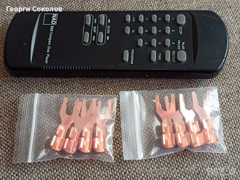 100% Cu медни вилици за тонколони, снимка 1