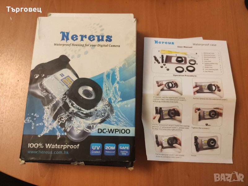 НОВ Пластичен калъф за подводно снимане Nereus DC-WP100, снимка 1