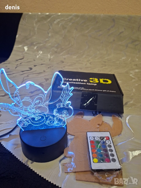 Детска лампа Стич, снимка 1