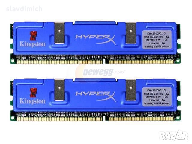 Рам памет RAM Kingston модел khx3200d2/1g 2 GB DDR1 400 Mhz честота, снимка 1