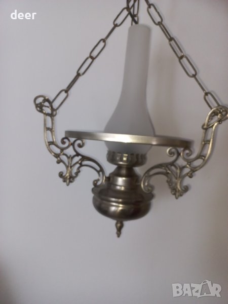 Красив метален , белгийски абажур, снимка 1