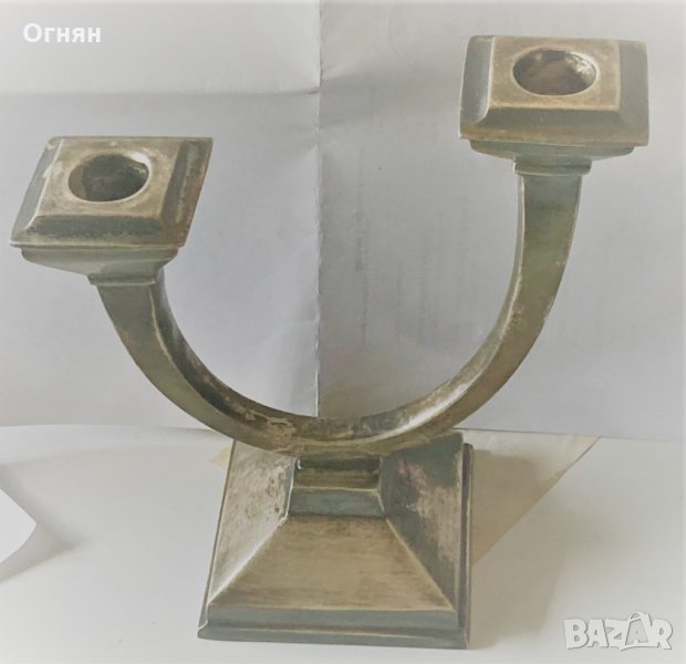 Двойка свещници, ръчна изработка, Индия, снимка 1