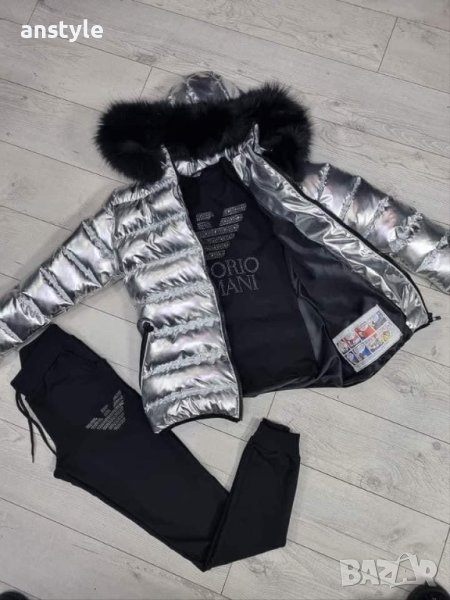 Дамско яке сребро/реплика, снимка 1