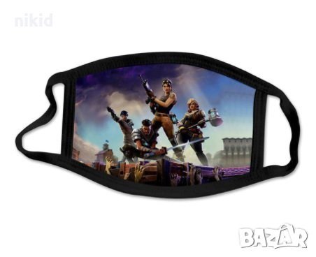 Fortnite Фортнайт всички герои защитна предпазна маска многократна от плат, снимка 1