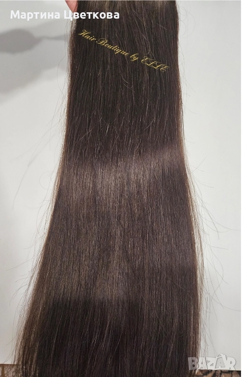 Естествена тъмнокестенява коса, снимка 1