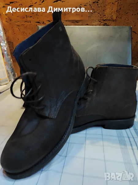 Оригинални нови мъжки обувки боти REPLAY естествена кожа размер 44, снимка 1