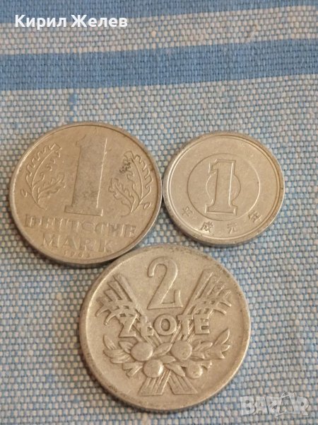 Три монети от цял свят ПОЛША,ГДР, КИТАЙ за КОЛЕКЦИЯ ДЕКОРАЦИЯ 49570, снимка 1