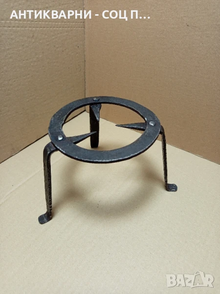 Соц Стар Ръчно Кован Саджек Пиростия За Огнище Номер 7., снимка 1
