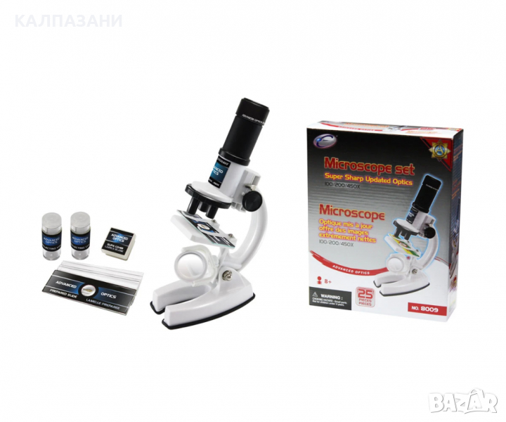 Eastcolight - Комплект с микроскоп 100/200/450Х  - 8009, снимка 1