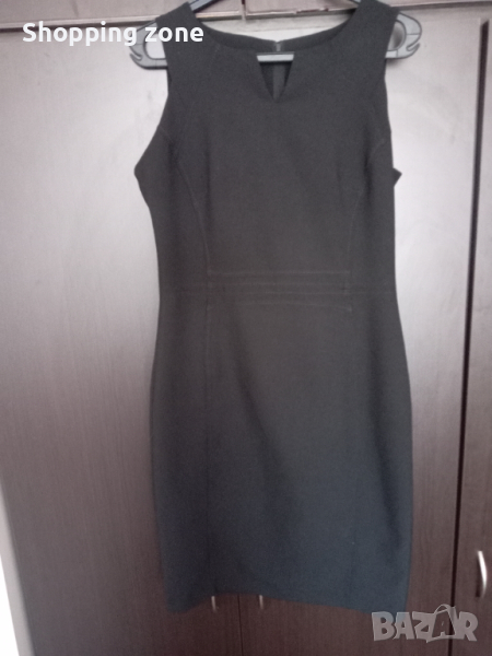 Официално делова рокля с цепка, снимка 1